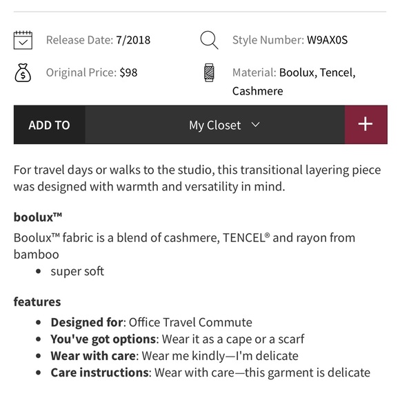 Lululemon Forward flow cape in mauve pink - Picture 7 of 7